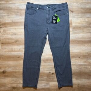Under 5'10 Core Extra Stretch Jeans Mens 36x26 Charcoal‎ Grey Slim Fit Denim New
